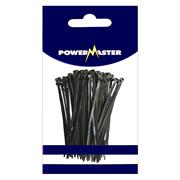 POWERMASTER CABLE TIES BLACK (PK 100) 11"