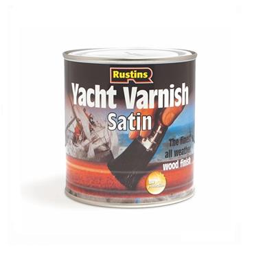 RUSTINS YACHT VARNISH CLEAR SATIN 500ML