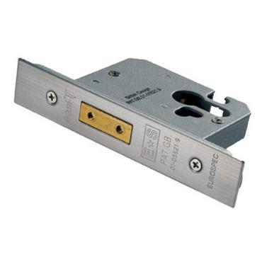 Carlisle Brass Eurospec EDS5025SSS Easi-T Euro Profile Mortice Deadlock ? 64mm (2?") Satin Stainless