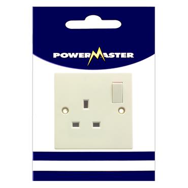 POWERMASTER SOCKET 1 GANG 13A SWITCHED