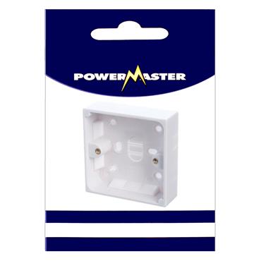 POWERMASTER SURFACE PATTRESS BOX 1 GANG 25MM DEPTH