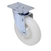 PLATE CASTOR 3" SWIVEL NYLON WHEEL 300KG/4