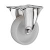 PLATE CASTOR 4" FIXED NYLON WHEEL 360KG/4