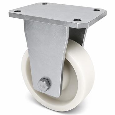 PLATE CASTOR 6" FIXED NYLON WHEEL 780KG/4