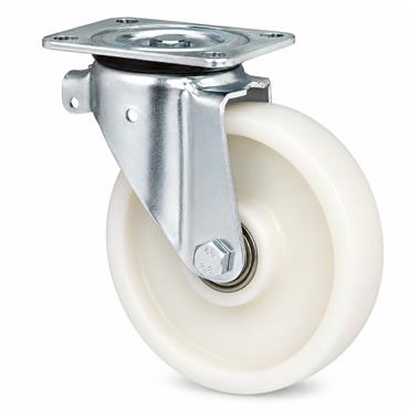 PLATE CASTOR 6" SWIVEL NYLON WHEEL 780KG/4