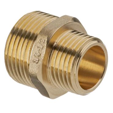 1/2in X 3/8in Brass Reducing Nipple