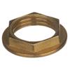 Brass Hexagonal Backnut 1/2in