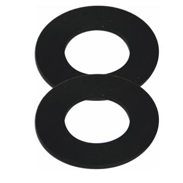 Black Rubber Washers for 1/2in Threads Pk/2