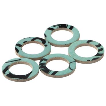 EASI PLUM GREEN FIBRE WASHERS 1/2" PK. 10