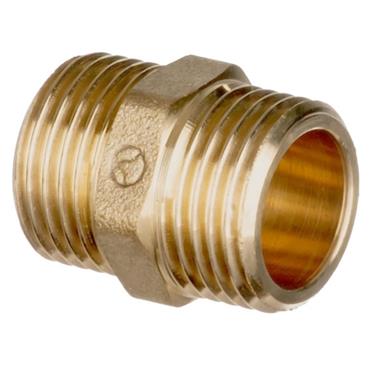 Brass Hexagonal Nipple 1/2in