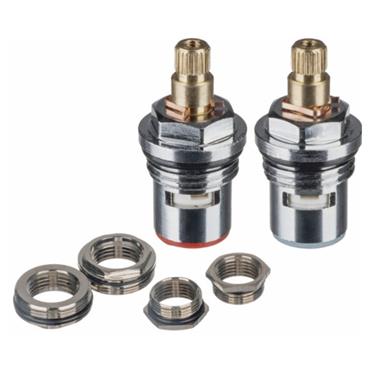 Replacement Tap Spindle SET Quarter Turn Ceramic Disc 1/2 inch