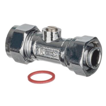 Straight Compression Service Valve x 1/2in