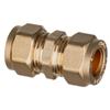 Brass Compression Straight Coupling 22mm x 3/4inch