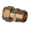 1/2in M.I. Straight Brass Compression Coupling