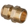 M.I. Straight Brass Compression Coupling 3/4in x 1/2in
