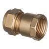 1/2in F.I. Straight Brass Compression Coupling