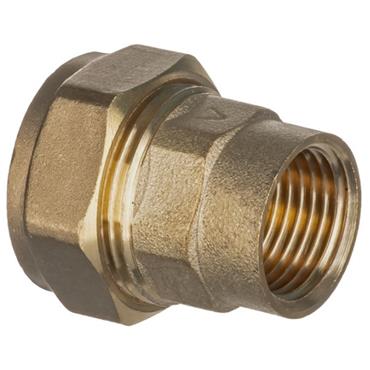 1/2in x 3/4in F.I. Straight Brass Compression Coupling