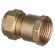 F.I. Straight Brass Compression Coupling 3/4in
