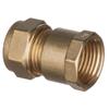 F.I. Straight Brass Compression Coupling 3/4in