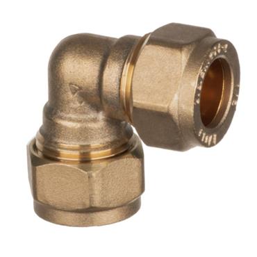 Brass Compression Elbow 1/2in
