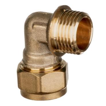 1/2in M.I. Brass Compression Elbow