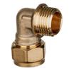 1/2in M.I. Brass Compression Elbow