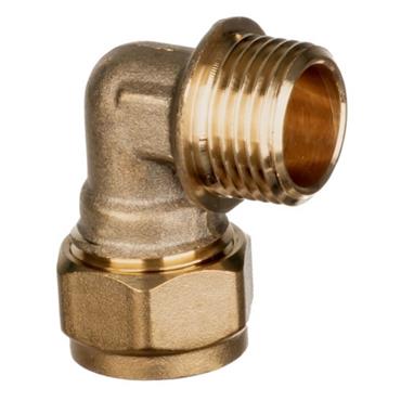 3/4in M.I. Brass Compression Elbow