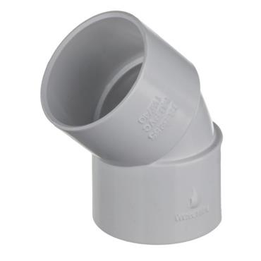 32mm White Waste 45 Deg. Bend
