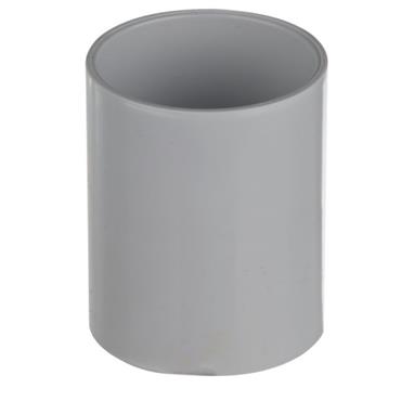 32mm White Waste Straight Coupling