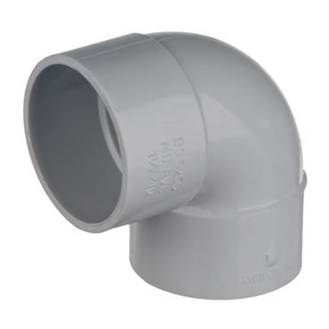 32mm White Waste Knuckle Elbow