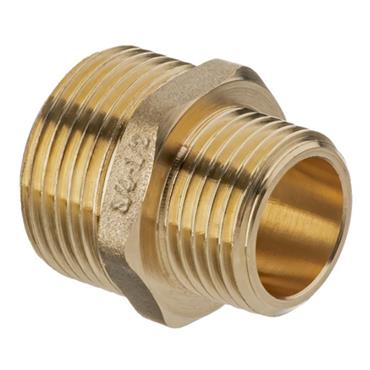Brass Reducing Nipple 3/4in x 1/2in