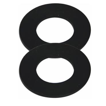 Black Rubber Washers for 3/4in Threads Pk/2