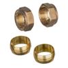 Single 3/4in Brass Compression Nut & Olive