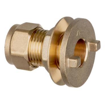 Brass Compression Tank Connector 1/2in