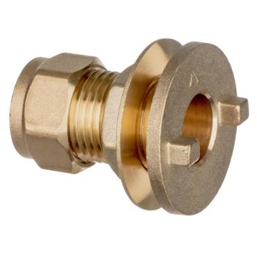 Brass Compression Tank Connector 3/4in