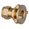 Brass Compression Tank Connector 3/4in