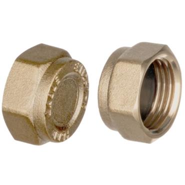 Brass Compression Blanking Cap 1/2in