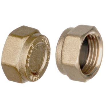 Brass Compression Blanking Cap 3/4in