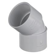 40mm White Waste 45 Deg. Bend