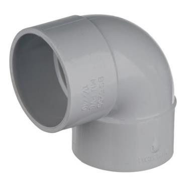 40mm White Waste Knuckle Elbow