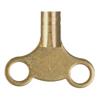 Brass Clock Type Vent Key