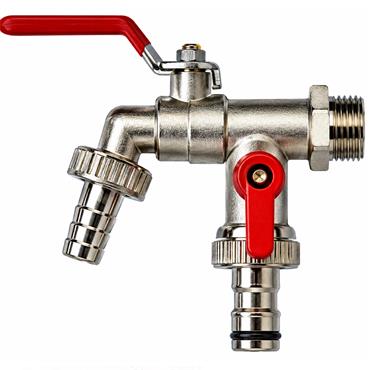 Easi Plumb Double Outlet Garden L/A Garden Tap