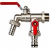 Easi Plumb Double Outlet Garden L/A Garden Tap