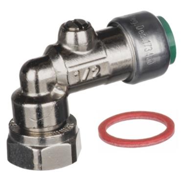 1/2in Pushtite Elbow Pattern Service Valve