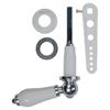 White Ceramic Repro. Cistern Lever Set CP