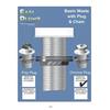 EASI PLUMB SLOTTED BASIN WASTE 1 1/4IN PLUG&CHAIN