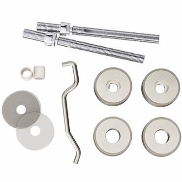 Carlisle Brass Eurospec BBF1019SSS Back-to-Back Pull Handle Fixing Set ? 19mm Satin Stainless Steel