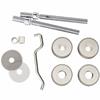 Carlisle Brass Eurospec BBF1019SSS Back-to-Back Pull Handle Fixing Set ? 19mm Satin Stainless Steel