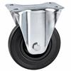 PLATE CASTOR 6" FIXED RUBBER TYRE 390KG/4