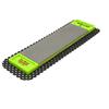 PLANET DIAMOND BENCH PLATE EZE-LAP 6" x 2" FINE